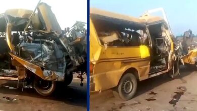 8 dead, 8 injured as bus collides with truck in Badagry 5 crash sunday 768x4322 1
