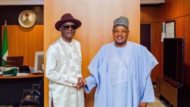 PHOTO NEWS: Senator Bagudu receives Deputy Governor of Bayelsa state 8 1 3