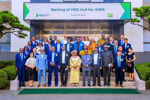 PHOTO NEWS: Tinubu commissions 40,000 CBM liquefied petroleum gas vessel in South Korea 7 A 1