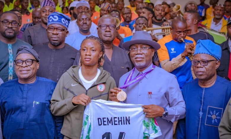 Aiyedatiwa gifts Super Falcons player, Demehin N30m cash, house 7 FB IMG 1754337462548