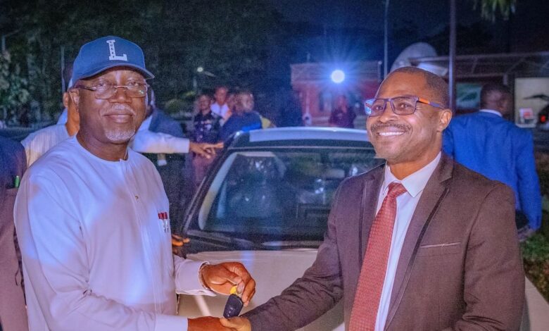 Aiyedatiwa distributes new vehicles to 14 Permanent Secretaries 7 FB IMG 17550023730142
