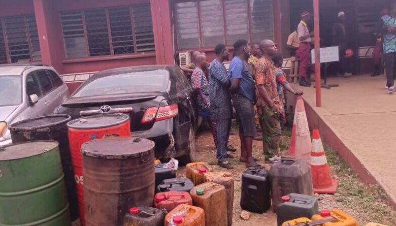 14 arrested as Oyo clears shanties, illegal diesel points on Lagos-Ibadan road 1 IMG 20250802 WA0004