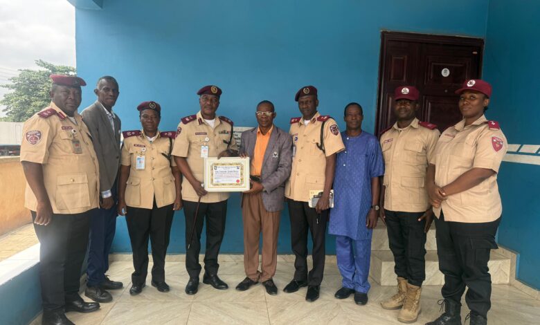 FRSC Lagos Sector Commander receives anti-corrpution leadership award 1 IMG 20250816 WA0023 1