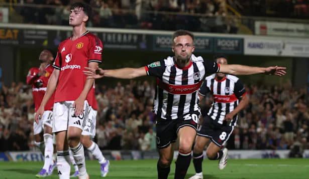 League Two side Grimsby Town kicks Manchester Utd out of Carabao Cup 1 IMG 20250827 WA0014