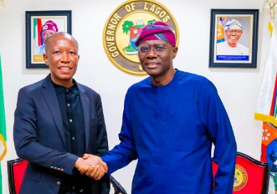 PHOTO NEWS: Sanwo-Olu receives South Africa’s Julius Malema on courtesy visit 5