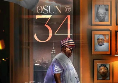 Governor Adeleke urges citizens to embrace peace, unity as Osun clocks 34 1