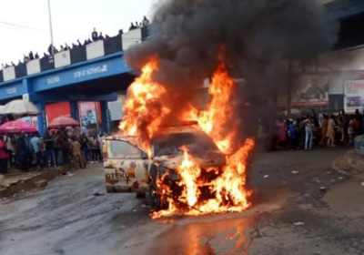 Amotekun patrol vehicle catches fire in Ibadan 1