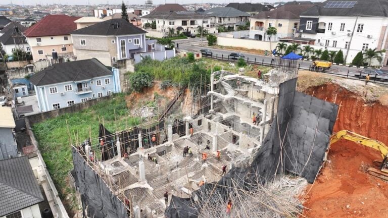 Lagos estate residents petition Sanwo-Olu over ‘illegal’ gorge construction 1 Illegal construction at Magodo estate 768x432 1