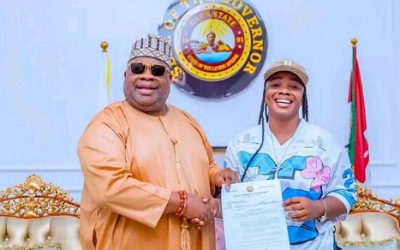 Adeleke fulfils promise, makes street vendor Government House chef 3