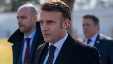 Macron stakes anti-Trump global role with Gaza initiative at UN summit 5 macron trump visit 001