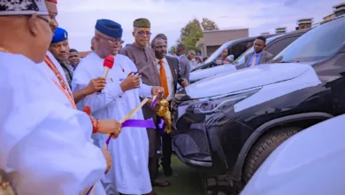 Aiyedatiwa gifts brand-new SUVs to Ondo monarchs, pledges continued support for traditional rulers 13 FB IMG 1761900029451