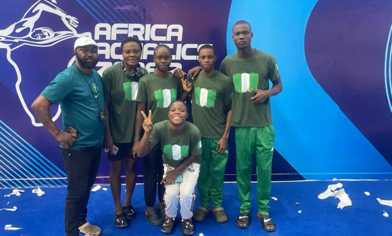 Team Nigeria arrives in Ghana for Africa Aquatics Zone 2 Championship 1 IMG 20251002 WA0032