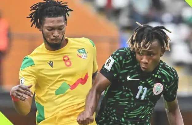 WCQ: Beninoise forward Tosin Aiyegun threatens Super Eagles 1 IMG 20251011 WA0023