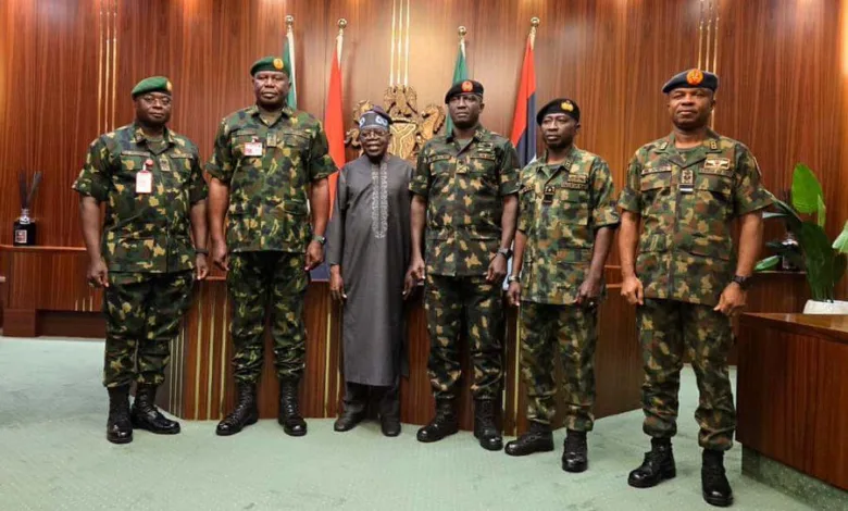 President Tinubu meets newly appointed service chiefs after major shake-up 1 IMG 20251027 WA0026