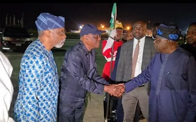 PHOTO NEWS: President Tinubu returns to Abuja after 10-day working visit 3