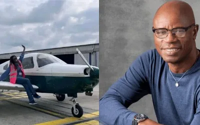 Former Super Eagles star Mutiu Adepoju marks daughter’s milestone as pilot 1