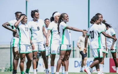 Oshoala, Omewa, seven others arrive as Super Falcons commence training in Lomé 1