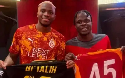 Turkish-based Beninese forward apologizes for exchanging jersey with Osimhen 1