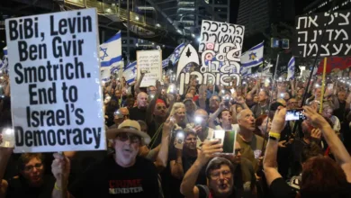 Israel pushes US to close door on Palestinian statehood before UNSC vote 9 AFP 20251108 83GV38A v1 HighRes IsraelPalestinianPoliticsDemo 1763308099