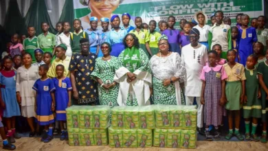 Oluremi Tinubu launches nationwide distribution of 370,000 sanitary pads to tackle period poverty 1 FB IMG 1764040618683