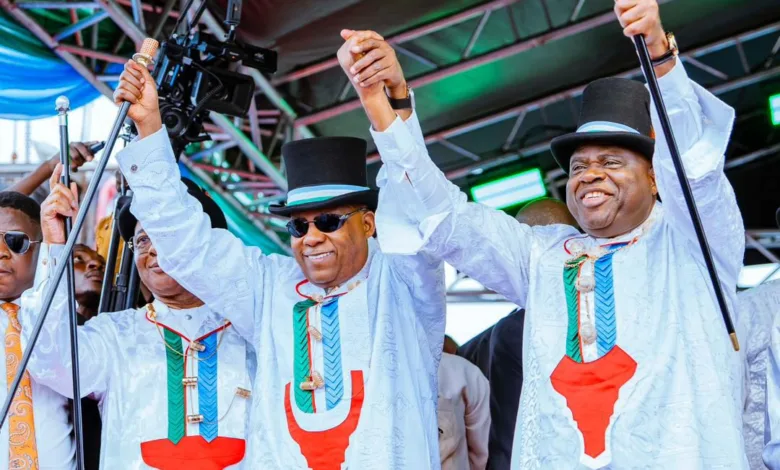 Bayelsa governor Diri defects to APC, gets hero’s welcome from Shettima 3 IMG 20251104 WA0002