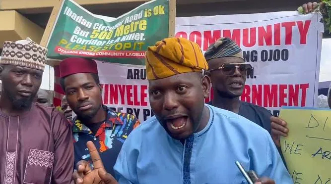 Mass protest in Ibadan over proposed Circular Road expansion 1 IMG 20251111 WA0007