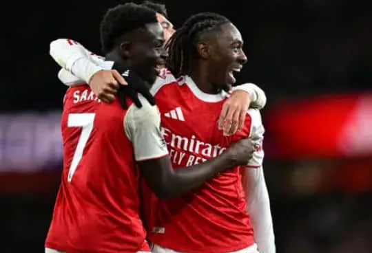 EPL: Eze's hat-trick inspires Arsenal to 4-1 demolition of Tottenham 1 IMG 20251123 WA0052