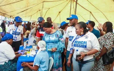 Tinubu’s SDG adviser commends Odunmbaku for transforming healthcare in Ojodu LCDA 1