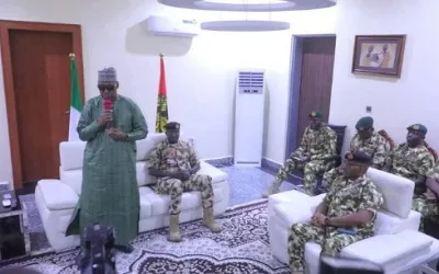Borno governor insists insurgency declining, commends military sacrifice 1