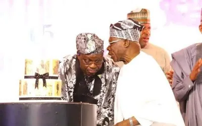 Vintage Obasanjo at Fayose’s 65th birthday, by Vincent Akanmode 1