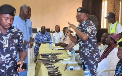 Repentant cultists surrender arms to police in Ondo 1