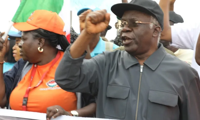 NLC members protest in Lagos over ‘Nationwide’ insecurity 7 FB IMG 1765982154049