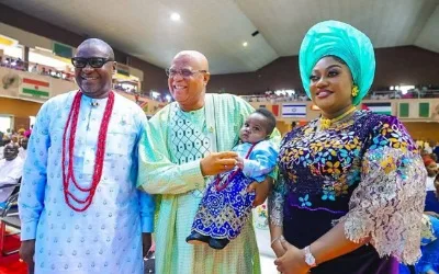 Governor Eno hails Commissioner Archibong as pillar of strength at son’s dedication 1