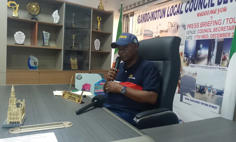 Igando-Ikotun LCDA Chairman showcases major infrastructure gains in first 100 days 13 IMG 20251217 171522 482