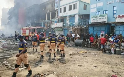 Lagos government orders evacuation of residents around burnt GNI building 1