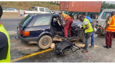 Fatal collision near secretariat claims 3 lives on Lagos-Ibadan expressway 6 Lagos Acc2
