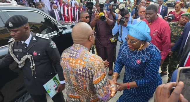 Amid impeachment tension, Fubara makes first public appearance at Armed Forces Remembrance church service 3 Fubara Deputy