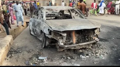 Ekiti youths burn suspected internet fraudster’s car after hitting meat seller 16 IMG 20260118 WA0017