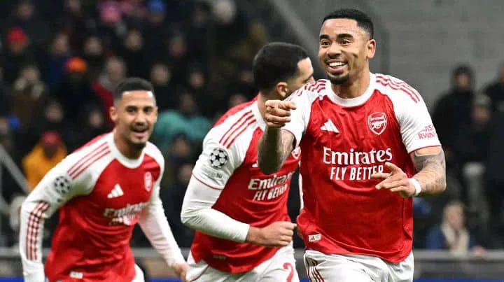 UCL: Arsenal beat Inter 3-1 to maintain 100 per cent record 1 IMG 20260121 WA0005