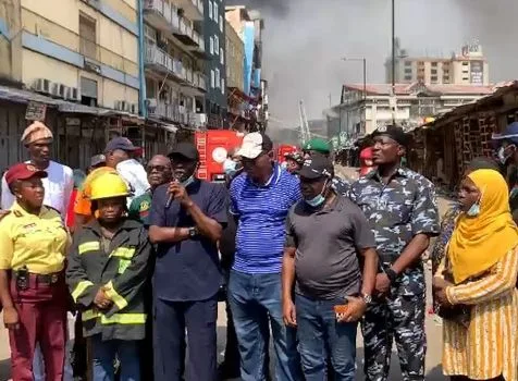 LASEMA assures public as rescue operations continue after Lagos Island fire 1 lagos island fire2