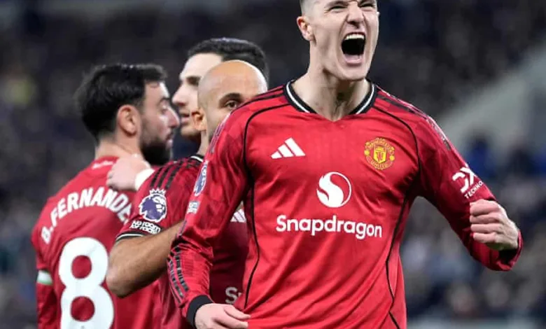 Sesko's late strike secures Manchester United victory at Everton 1 3047