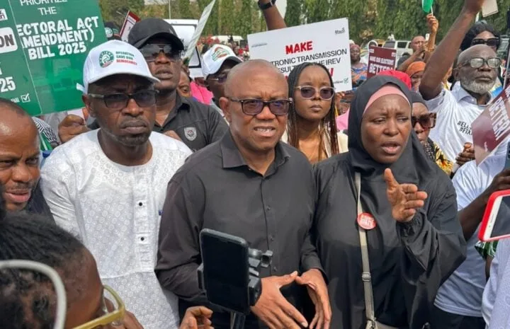 JUST IN: Obi, supporters storm National Assembly over electoral act amendment 1 IMG 20260209 WA0005