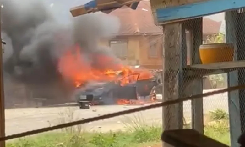 BREAKING: Car burnt as violence disrupts APC ward congress in Ondo 1 IMG 20260218 WA0024