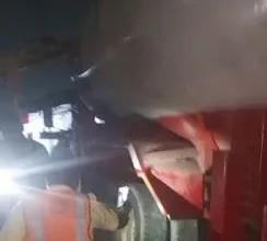 Panic at Ekoro Junction as tanker rams car, plunges into roadside shop 10 IMG 20260221 WA00022