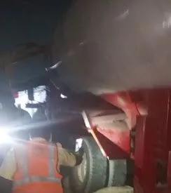 Panic at Ekoro Junction as tanker rams car, plunges into roadside shop 1 IMG 20260221 WA00022