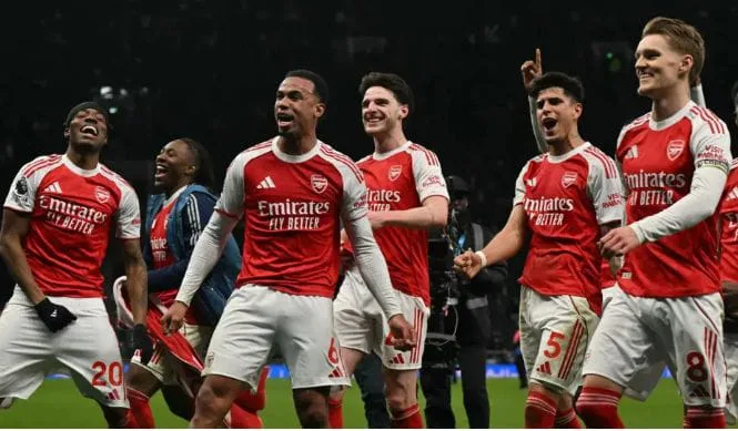 Arsenal restore five-point table lead with 4-1 win over Tottenham 1 IMG 20260222 WA0020