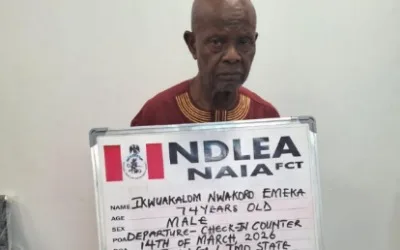 NDLEA intercepts 74-yr-old with cocaine in Abuja airport 1