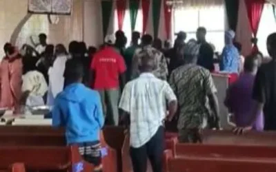 Worshippers protest, reject cleric over alleged financial corruption, others in Ondo 1
