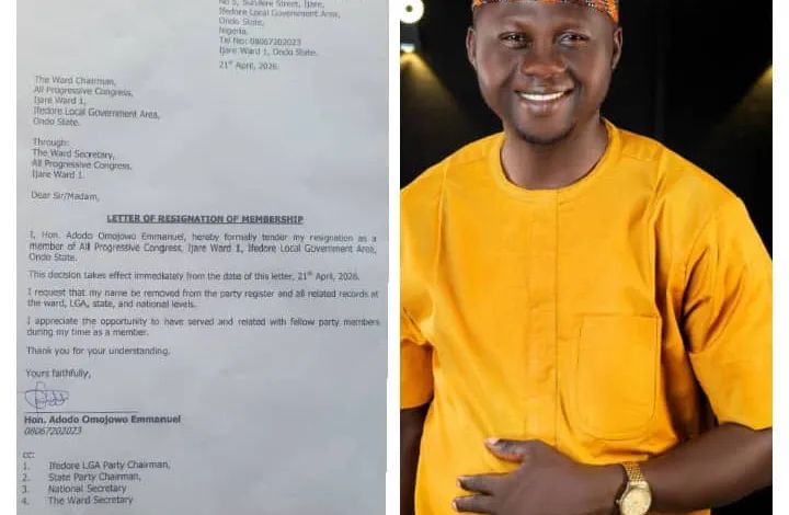 Remove my name from APC register - Ex-Ondo councillor quits party 1 6644a6c9 4bdc 4822 a452 46673770b42b