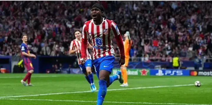 Lookman fires Atletico past Barcelona in Champions League thriller 1 IMG 20260414 WA05302